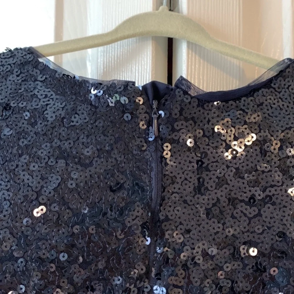 Gap Kids navy blue sequin‎ dress size L Christmas holidays formal sparkly